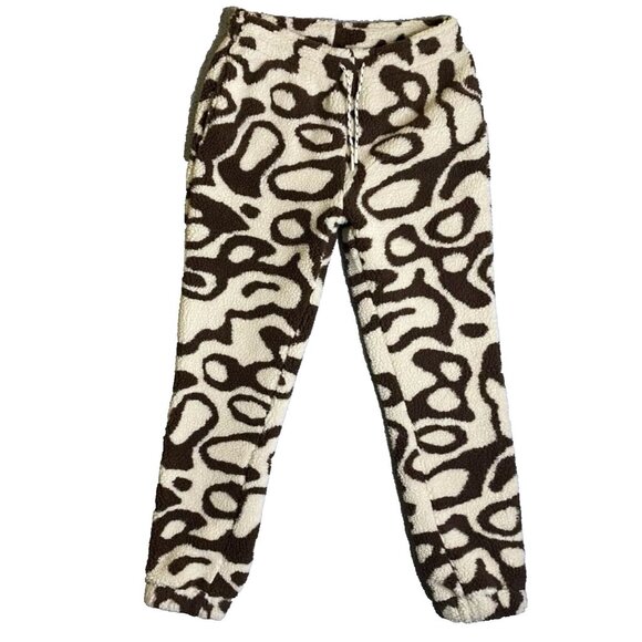 Parks Project Jogger Yellowstone Geyser High Pile Fleece Adult Sz M Brown NWOT - Picture 1 of 8